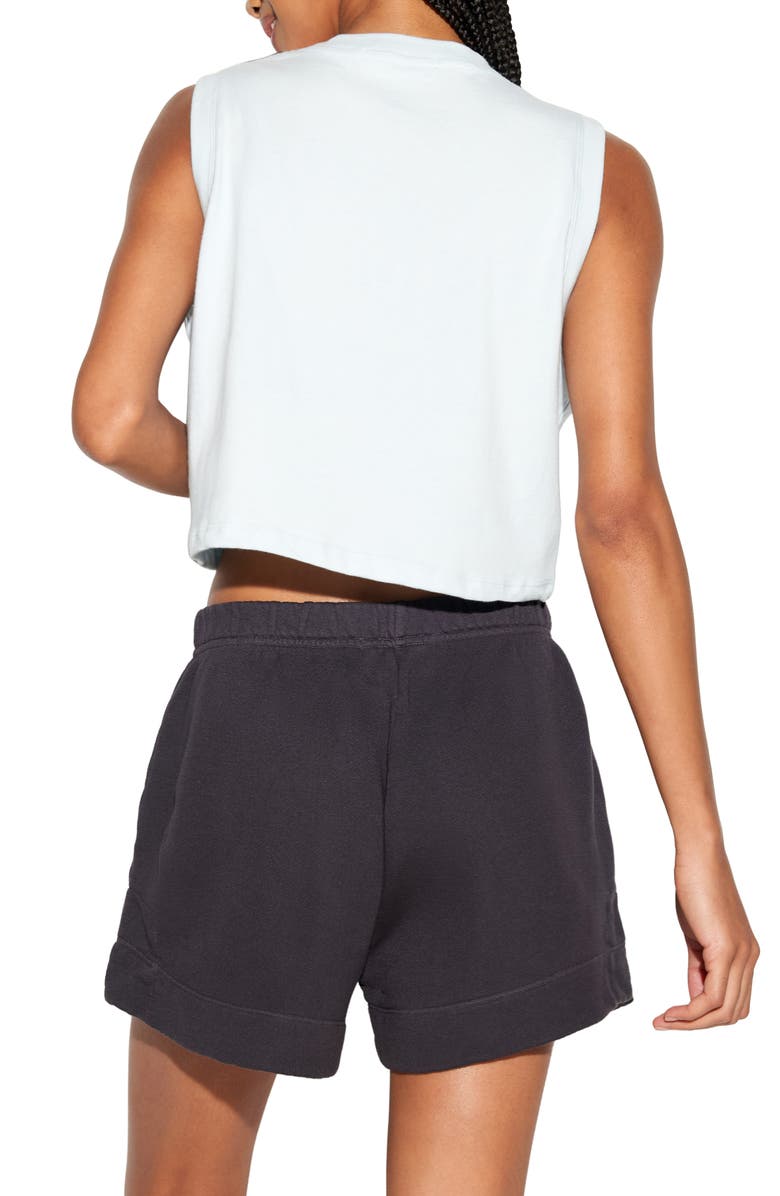 Spiritual Gangster Telepathic Crawford Crop Tank, Alternate, color, Crystal Blue