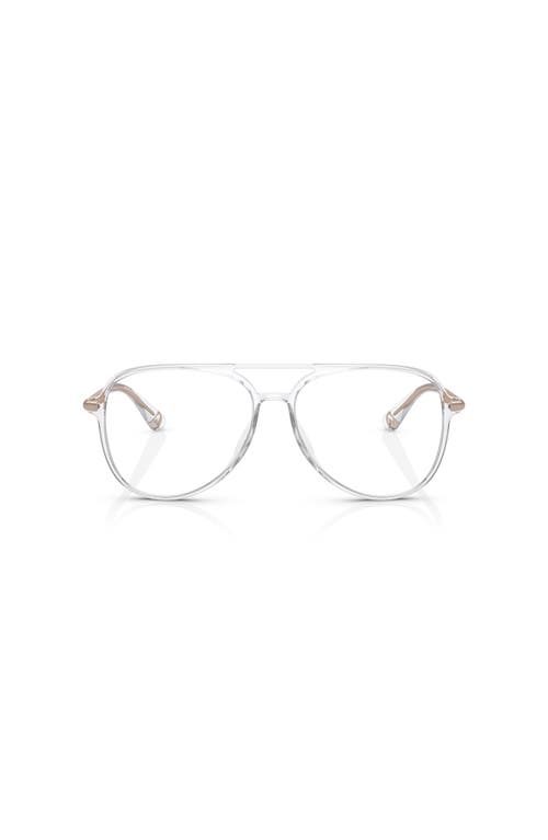 Michael Kors 56mm Pilot Optical Glasses In White