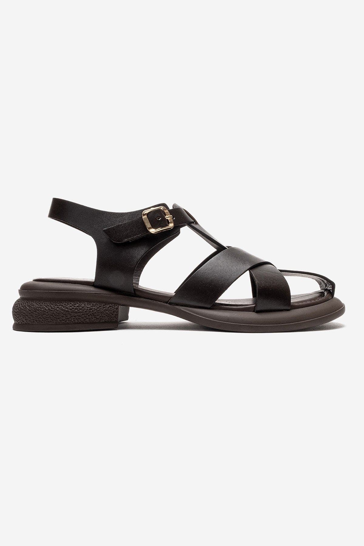 Guido Leather Sandal, Alternate, color, Brown