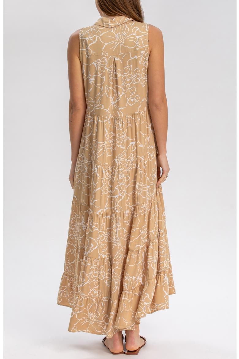 Button Down Maternity Dress, Alternate, color, BROWN