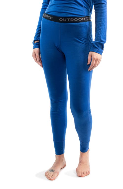 Shop Outdoor Research Alpine Merino Wool & Recycled Polyester Leggings In Topaz