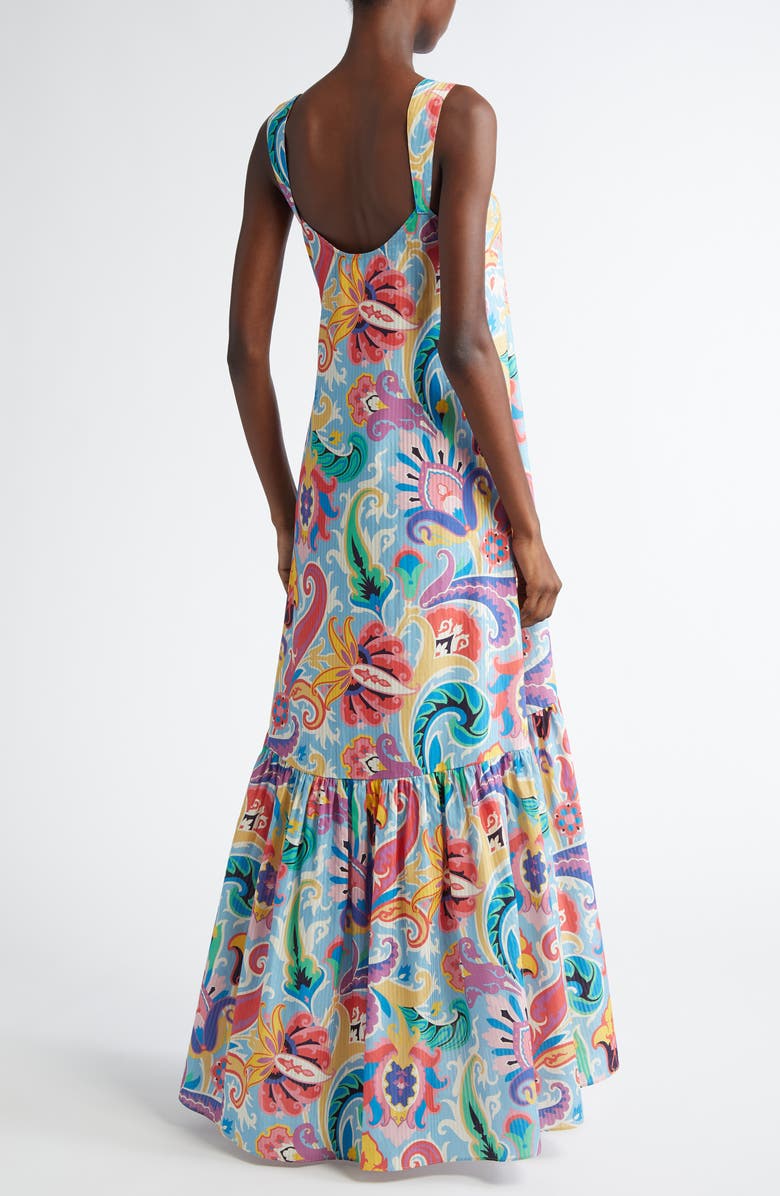 Etro Paisley Maxi Dress, Alternate, color, Stampa F.do Blue