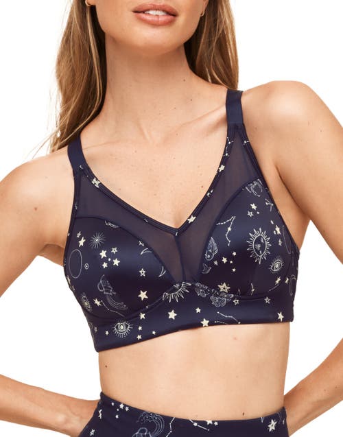 Adore Me Ariza Medium-Impact Sports Bra in Novelty Blue at Nordstrom, Size 36A