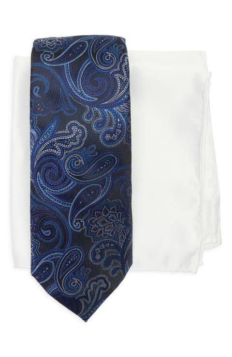Paisley Tie & Pocket Square Set