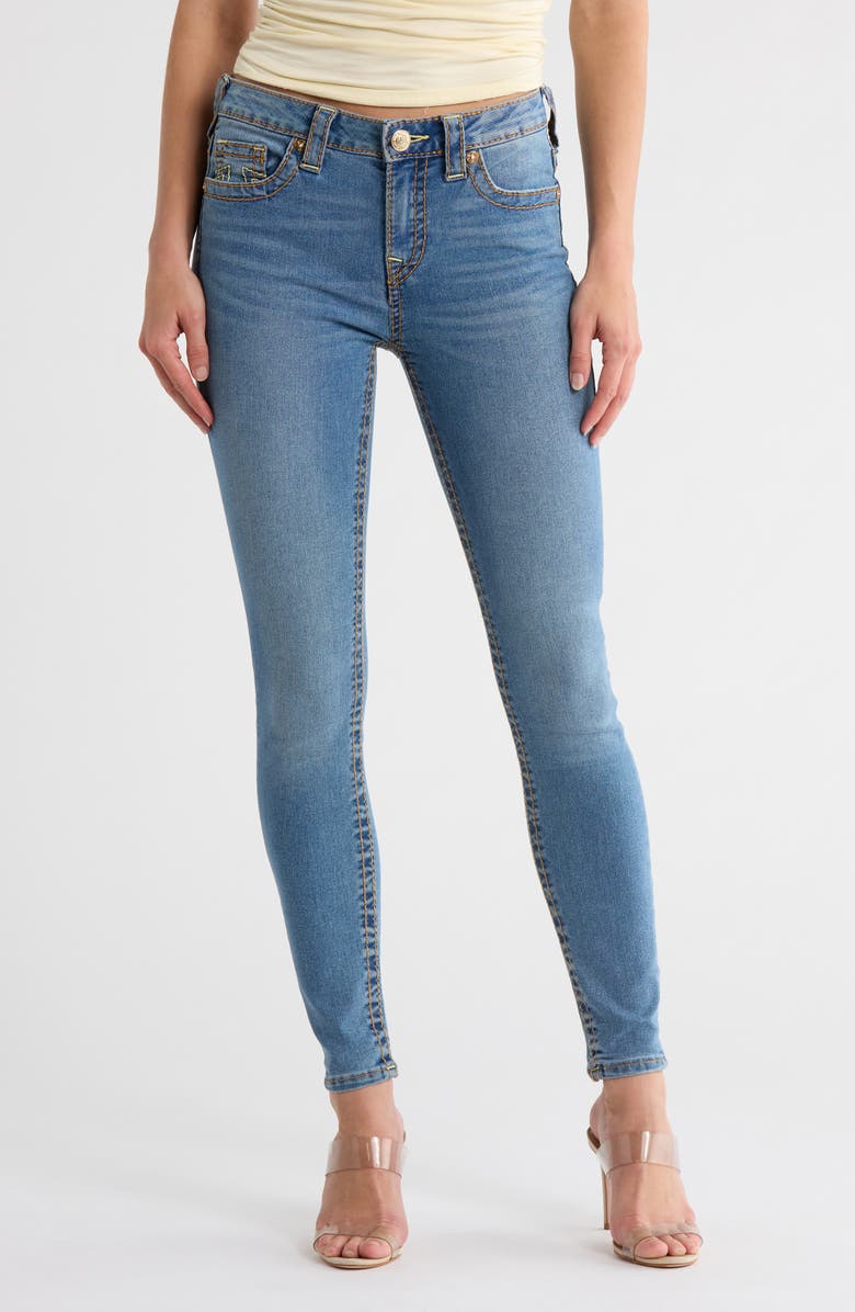 True Religion Jennie Curvy Mid Rise Skinny Jeans, Main, color, 