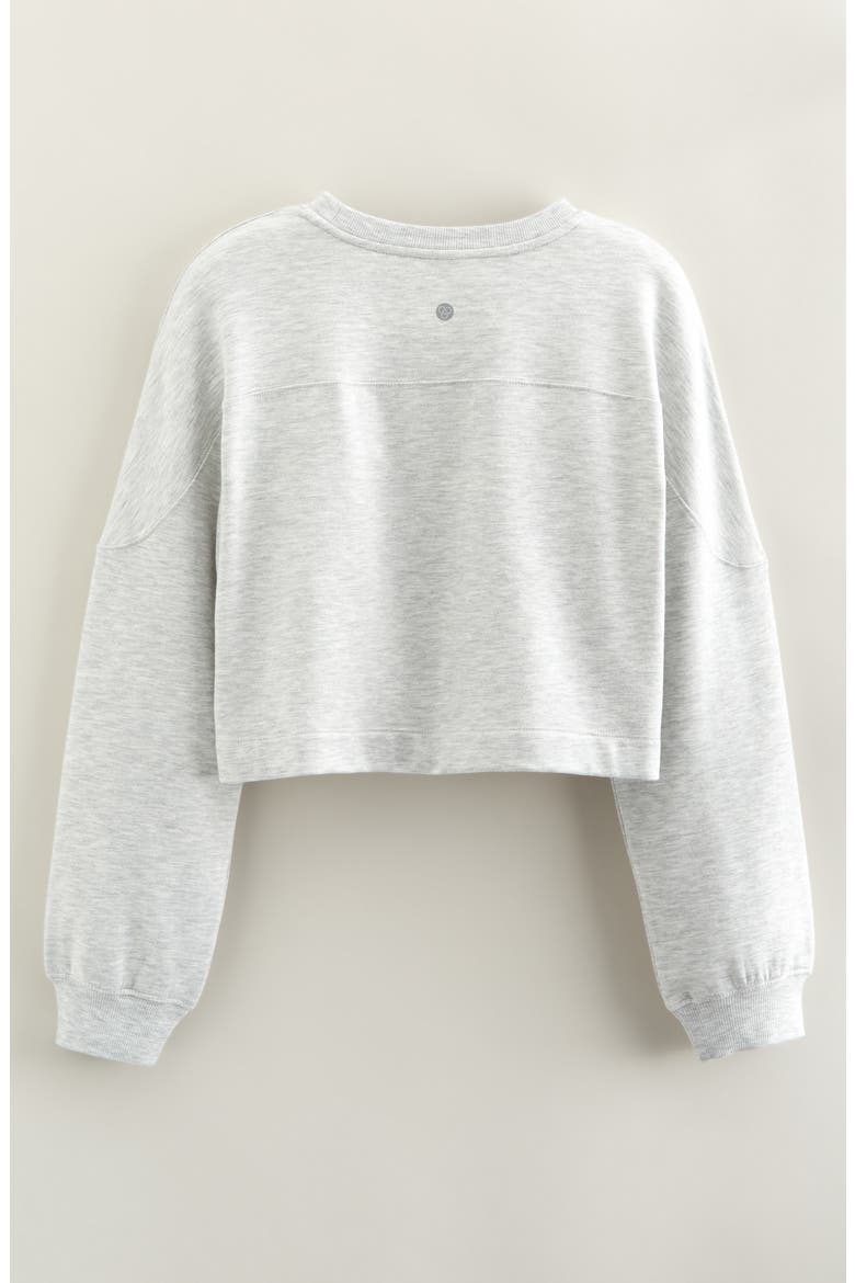 Kids' Step Up Fleece Sweatshirt, Alternate, color, GREY LIGHT HEATHER