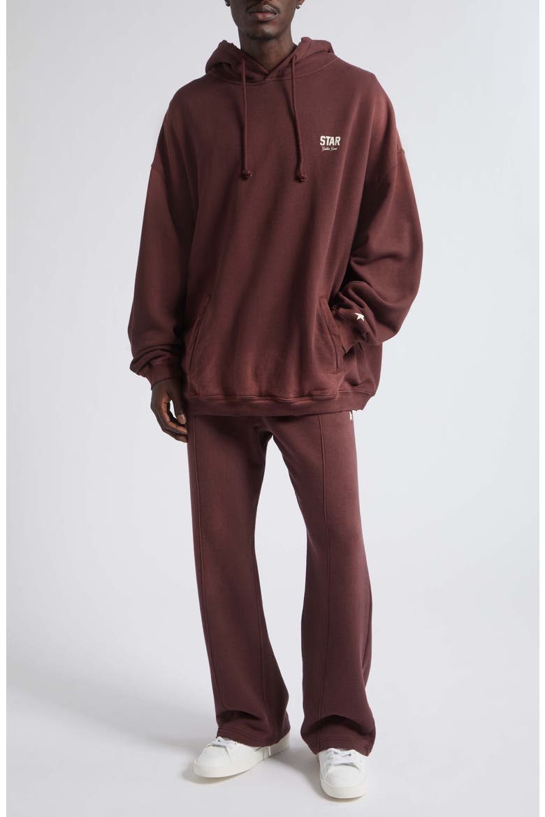 Star Unisex Wide Jogging Pants, Alternate, color, WINDSOR WINE