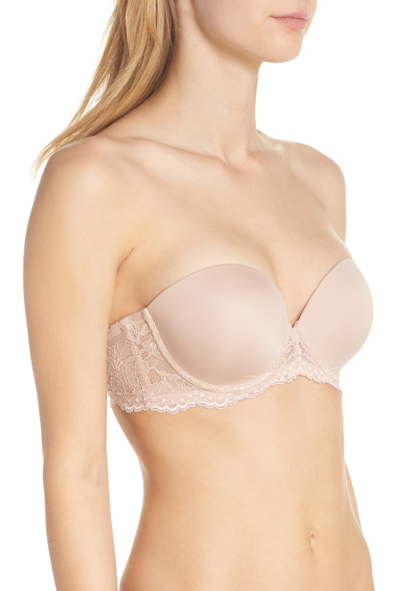 Beautifully Basic Strapless Underwire Bra, Alternate, color, CHAMPAGNE