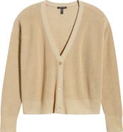 Eileen Fisher V-Neck Organic Linen & Organic Cotton Cardigan