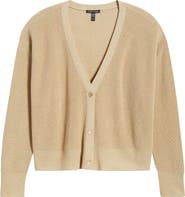 Eileen Fisher V-Neck Organic Linen & Organic Cotton Cardigan