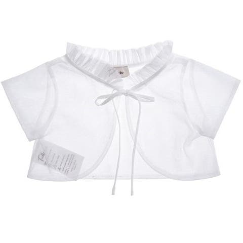 Mesh Ruffle Cardigan