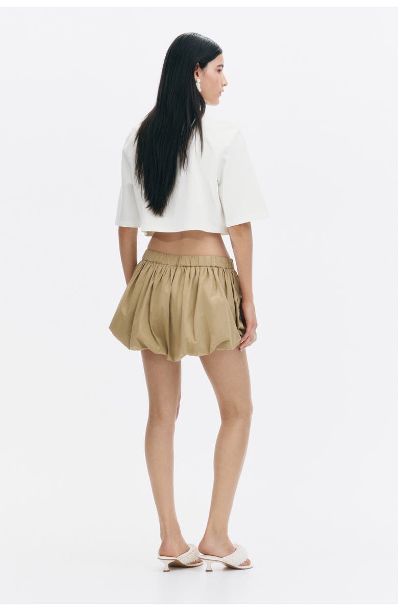 H&M Cropped Embellished T-shirt, Alternate, color, White/Seahorses