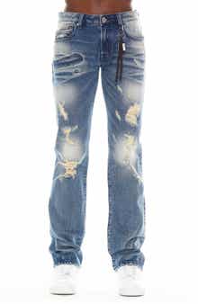 Cult of Individuality Rebel Ripped Straight Leg Jeans