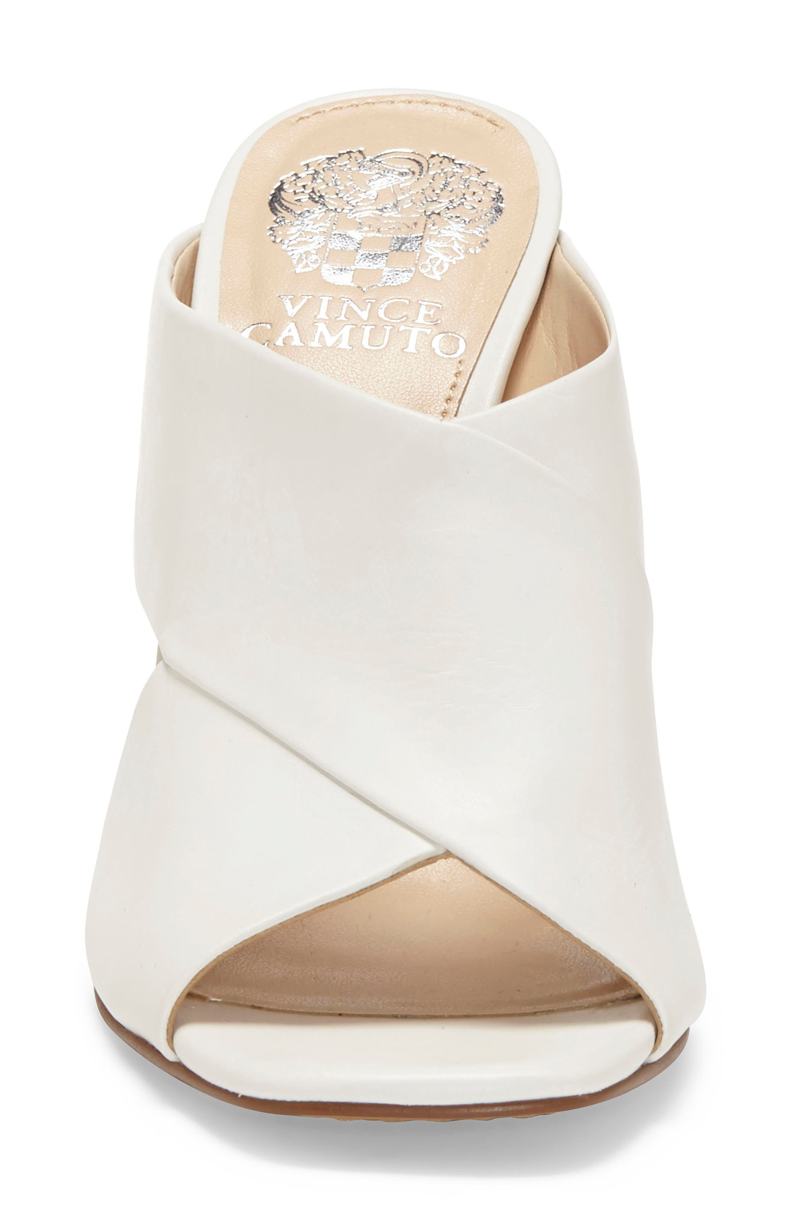 Averessa Slide Sandal, Alternate, color, CRISP WHITE LEATHER