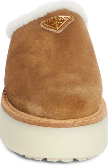 Prada Evolve Genuine Shearling Clog (Women) | Nordstrom