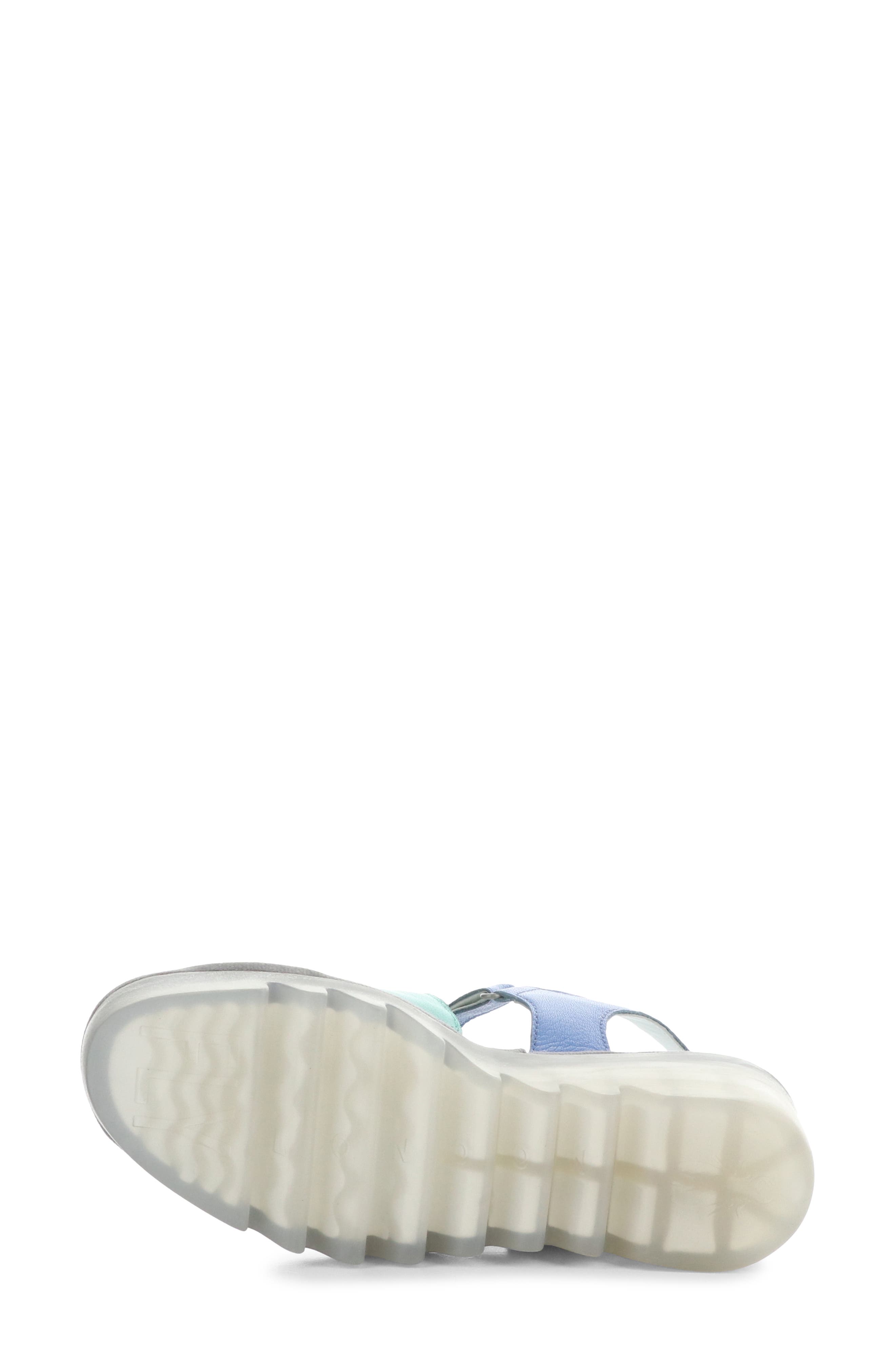 Bexy Platform Wedge Sandal, Alternate, color, 003 OFFWHITE/MINT/BL