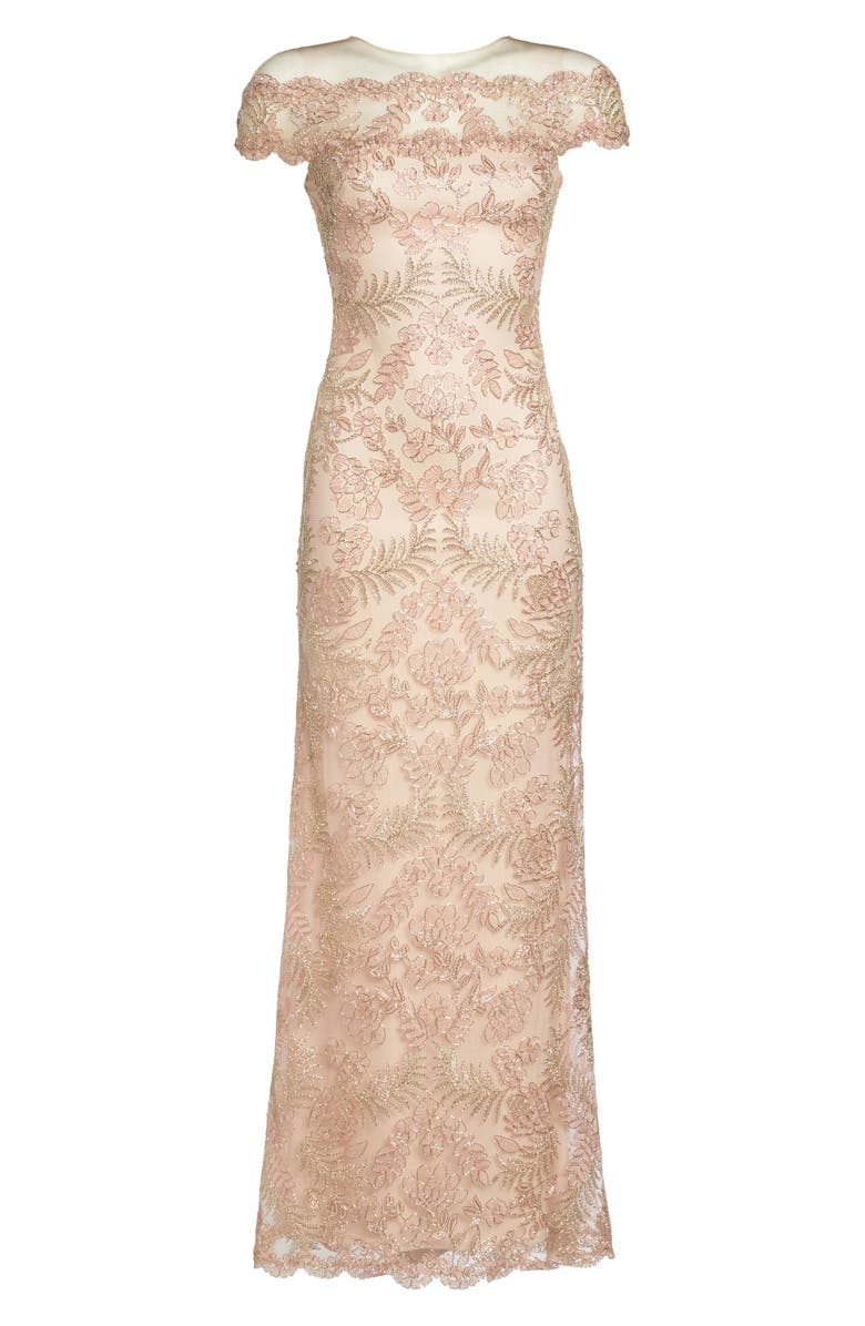 Tadashi Shoji Tulle Gown, Alternate, color, 