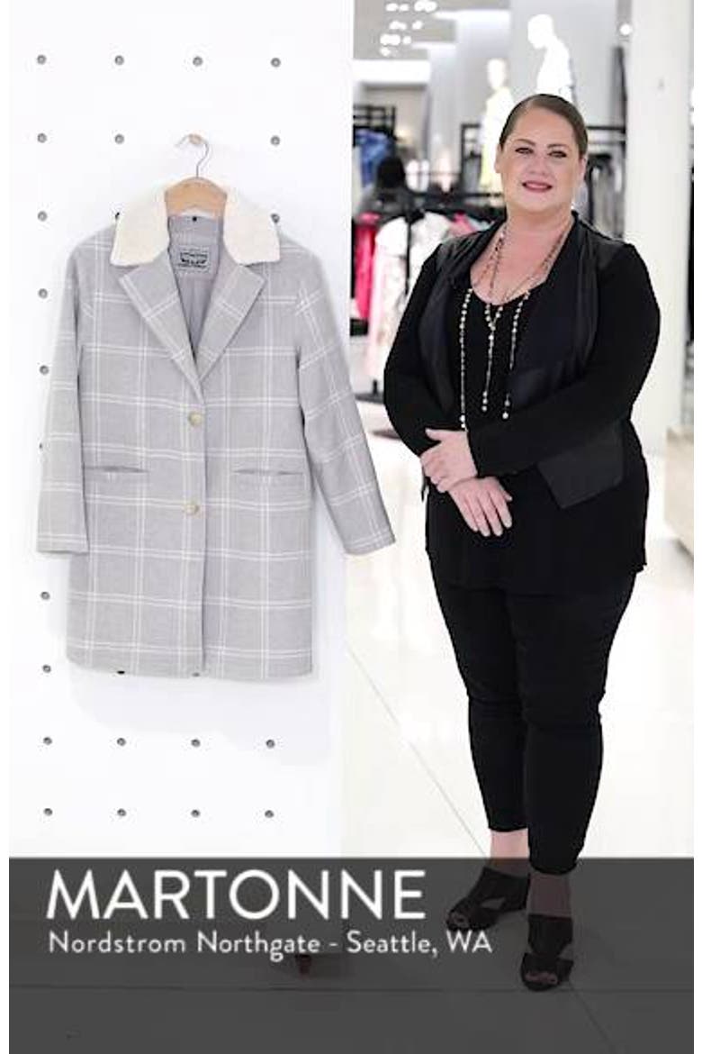 Levi's® Wool Top Coat with Faux Shearling Collar video
