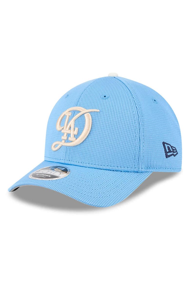 Men's New Era Light Blue Los Angeles Dodgers City Connect Batting Practice 9FORTY M-Crown Adjustable Hat, Main, color, Light Blue