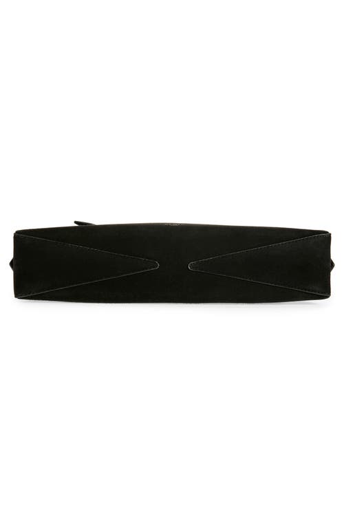 Alaïa Le Teckel Suede East/west Clutch In Noir