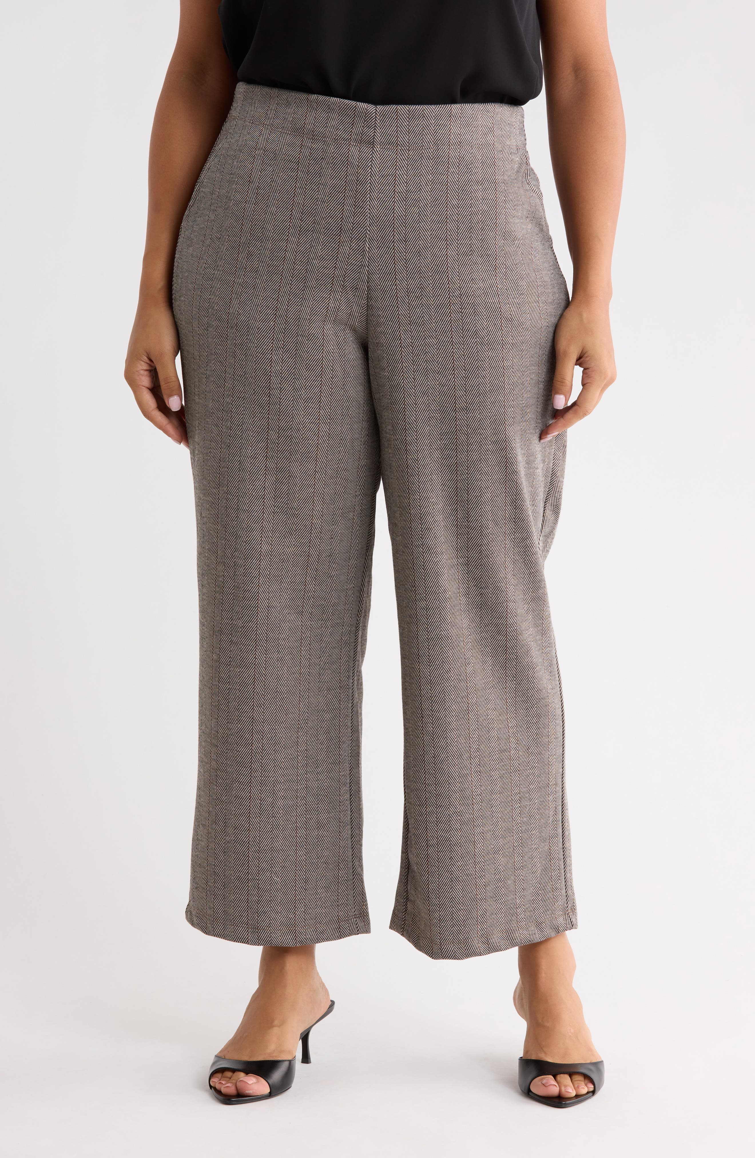 Double Knit Wide Leg Pants