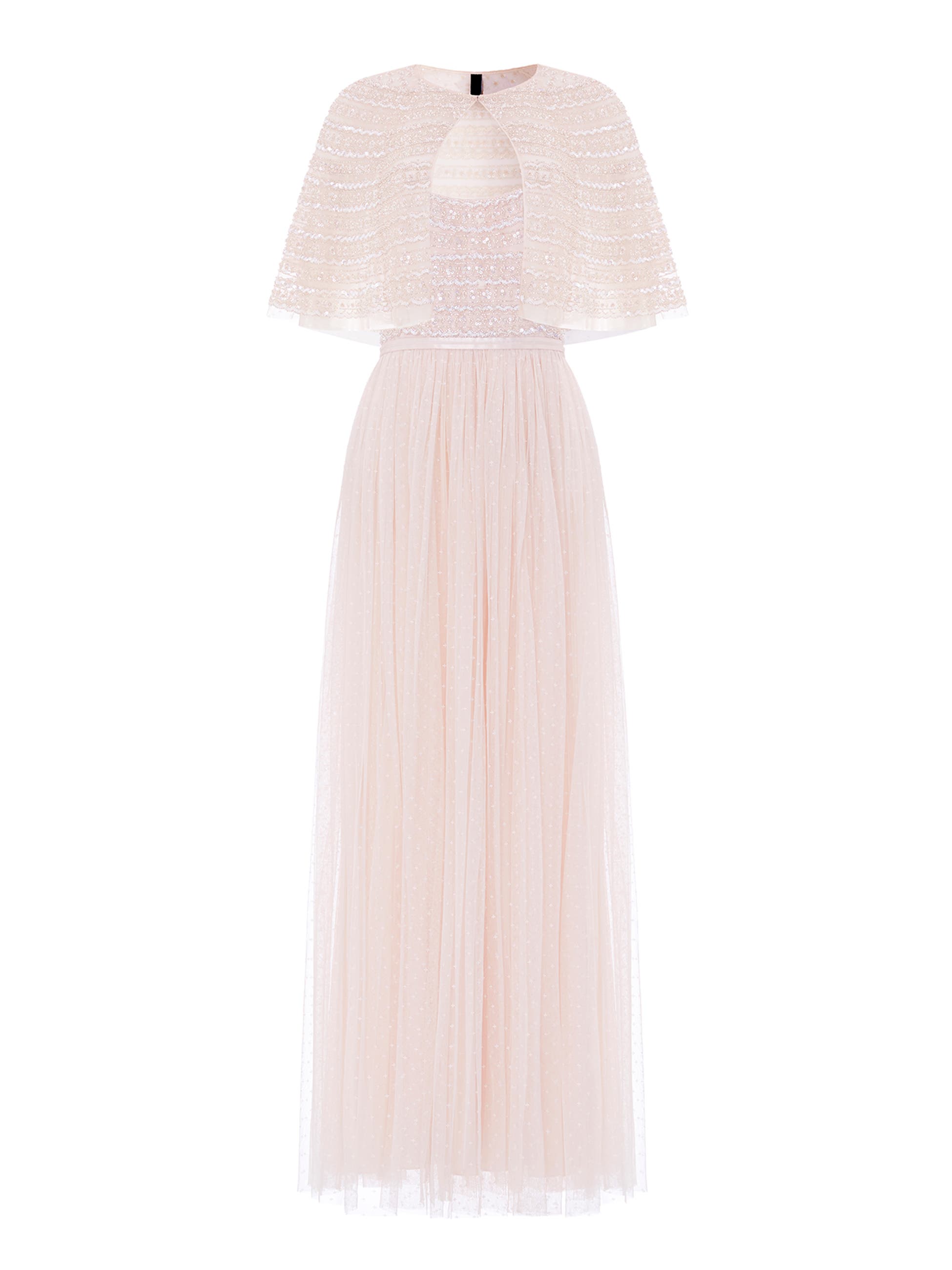 Needle & Thread Lace Coppelia Embellished Cape Dress (Women) | Nordstrom