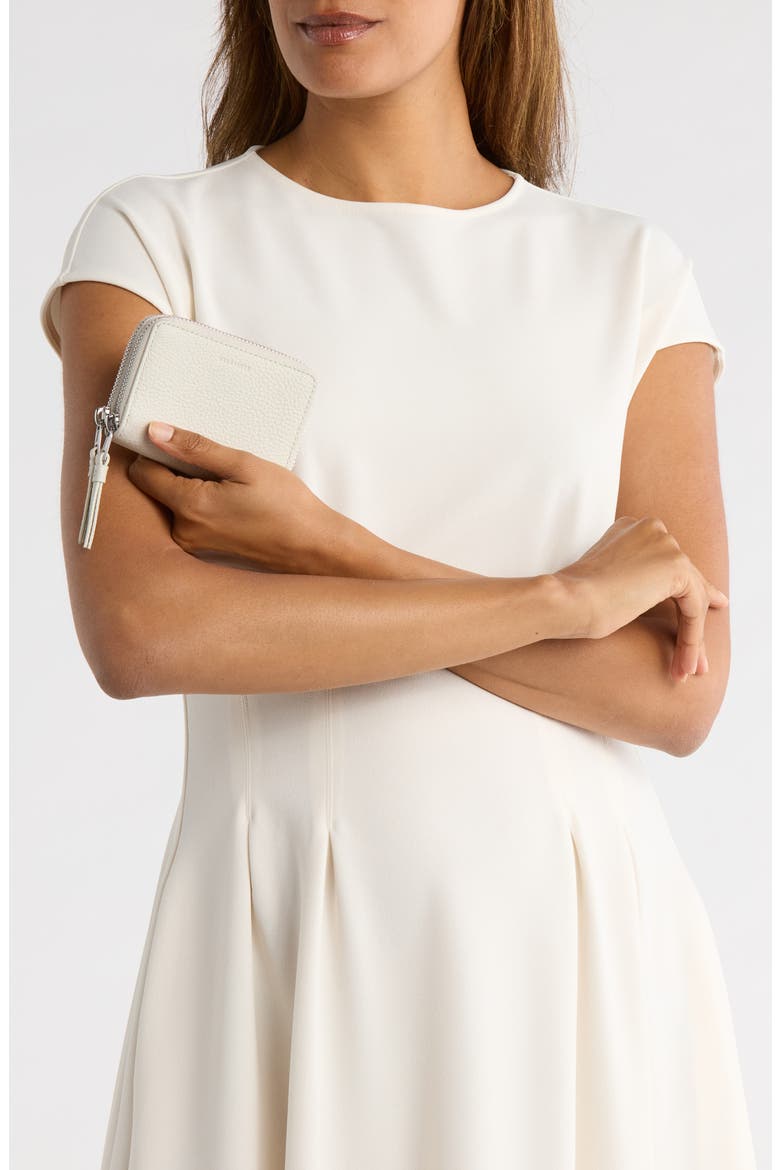 Fetch Leather Card Wallet, Alternate, color, PAMPAS WHITE