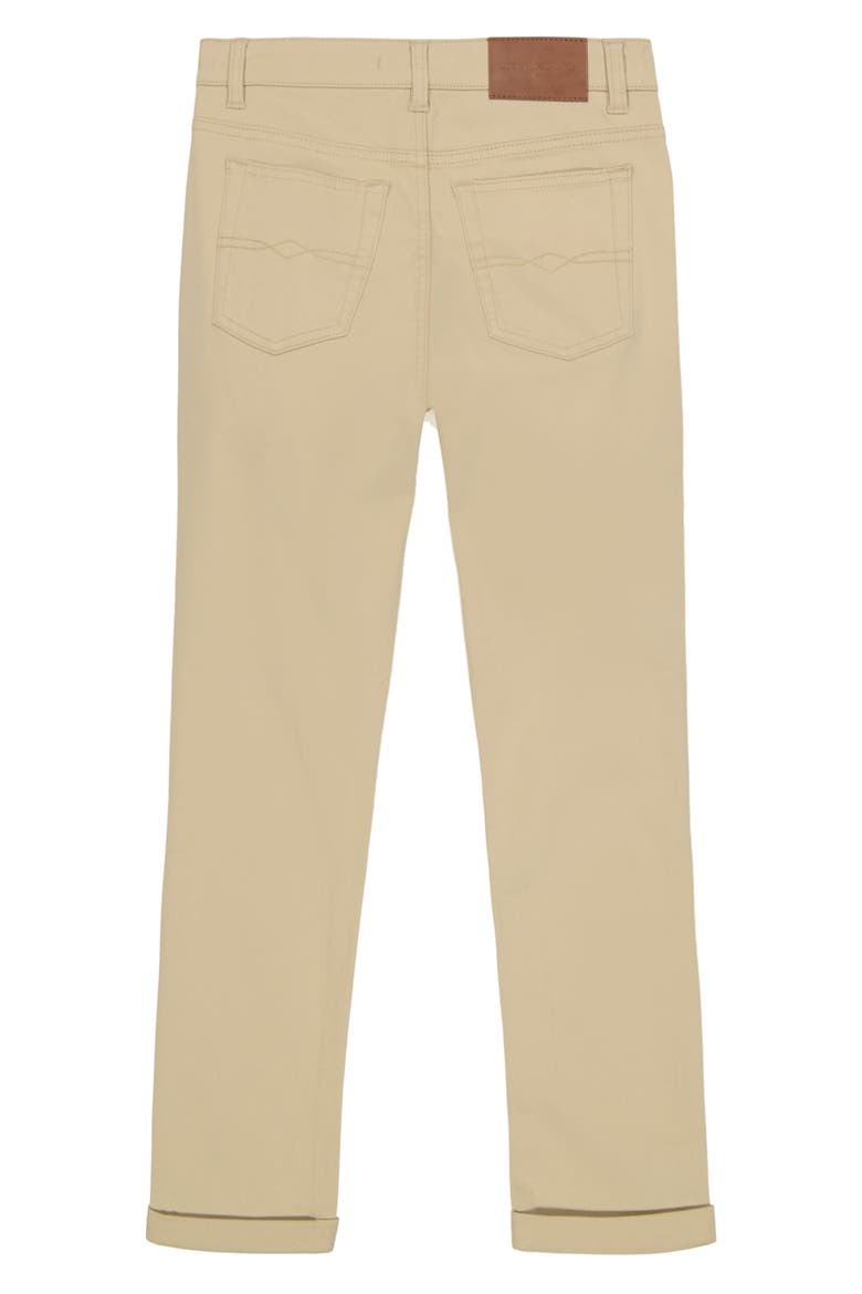 Kids' Slim Fit Five-Pocket Twill Pants, Alternate, color, PELICAN