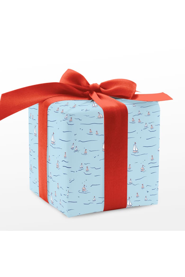 Eight Sheets Two-Sided "Sails Up" Heavyweight Gift Wrap, Alternate, color, Multicolored