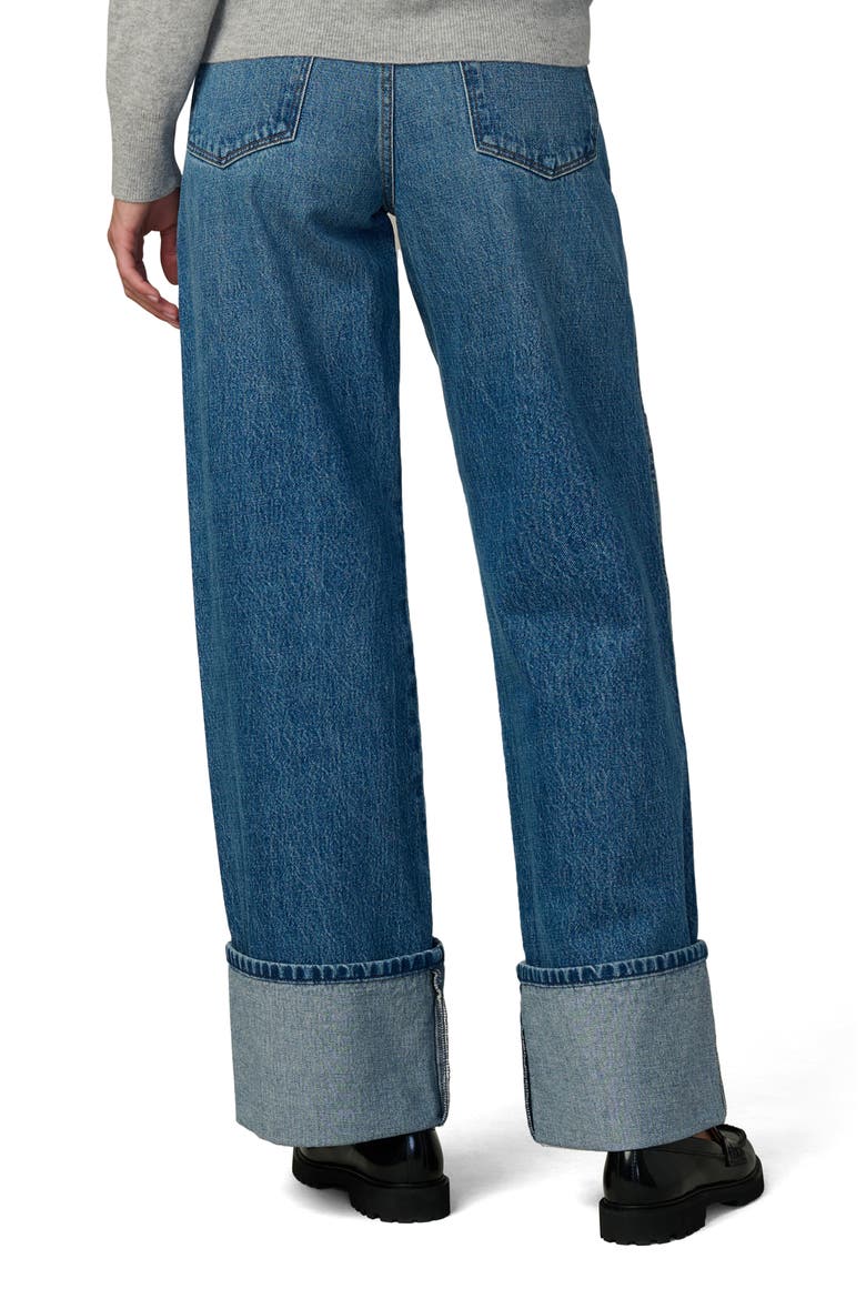 The Margot Cuffed High Waist Wide Leg Jeans, Alternate, color, CLASSIC