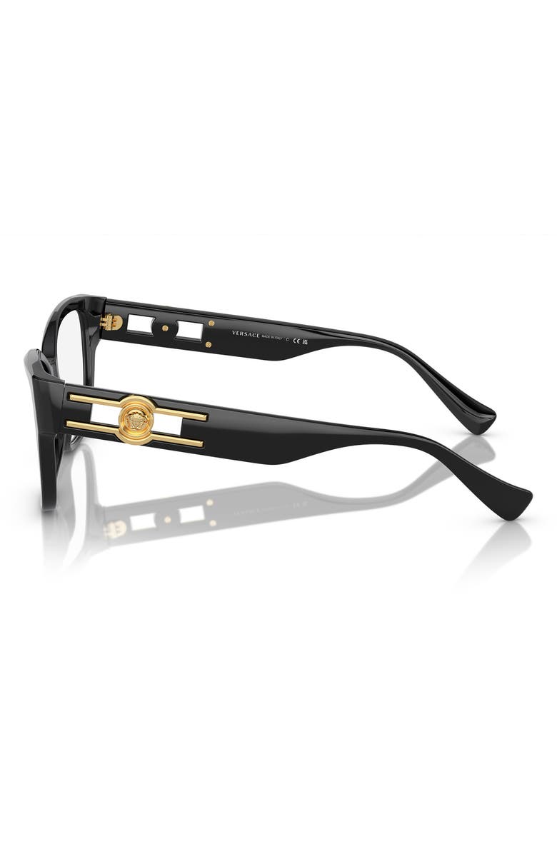 Versace 52mm Pillow Optical Glasses, Alternate, color,