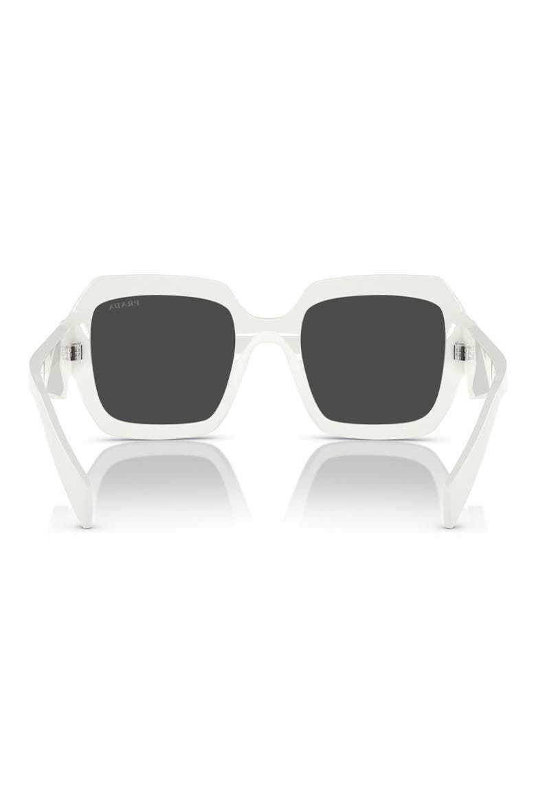 53mm Irregular Sunglasses, Alternate, color, BONE