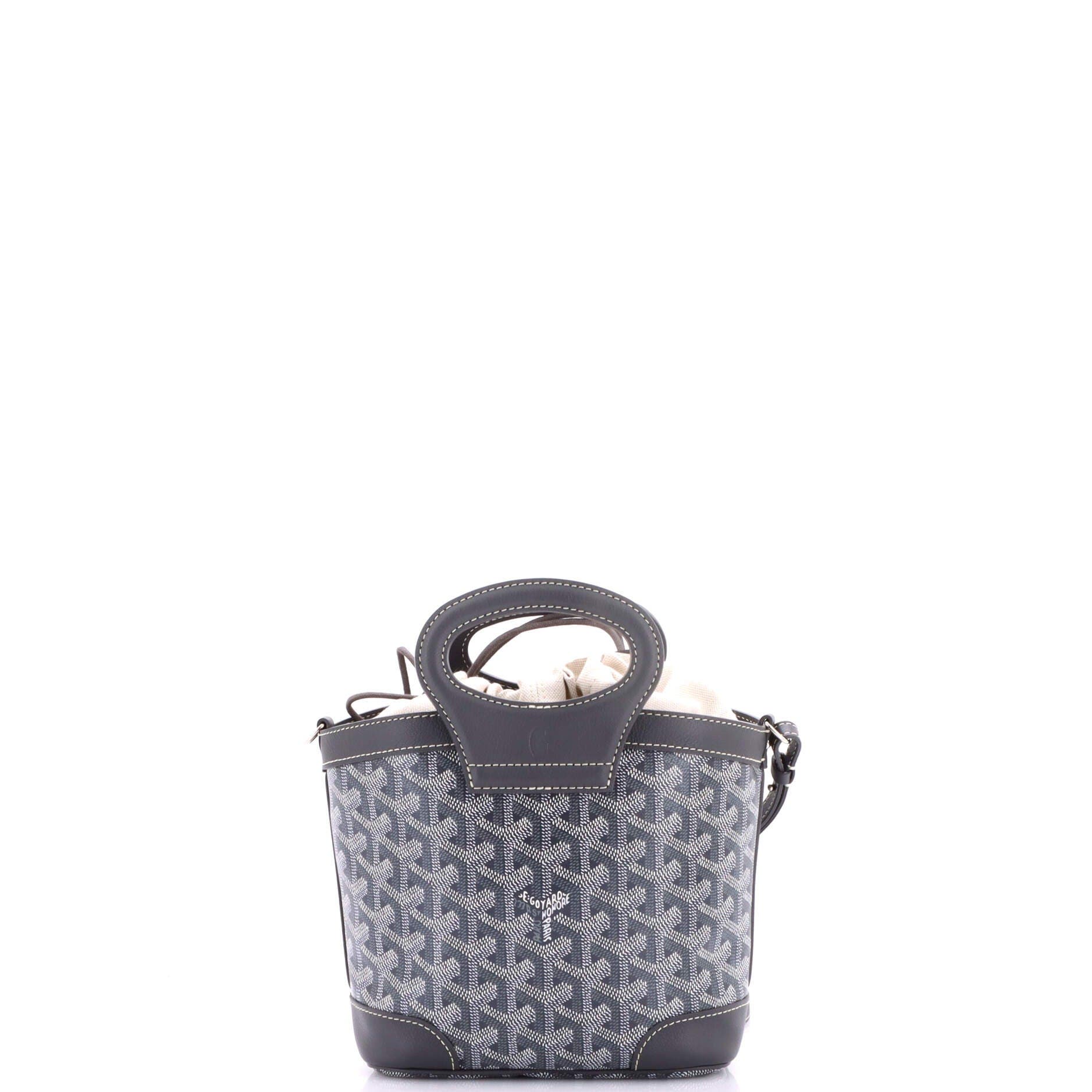 Pre-Owned Goyard Beluga Bag Coated Canvas Mini, Alternate, color, Gray