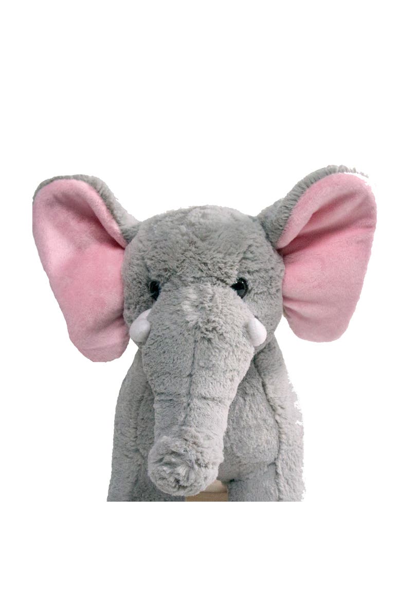 Rocking Elephant With Music, Plush Rideon Toy, Alternate, color, Multicolored