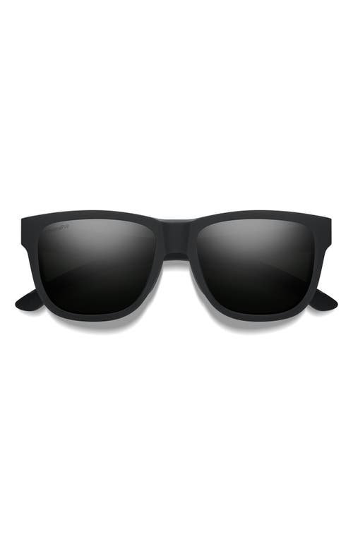 Smith Lowdown 54mm Chromapop™ Polarized Square Sunglasses In Black