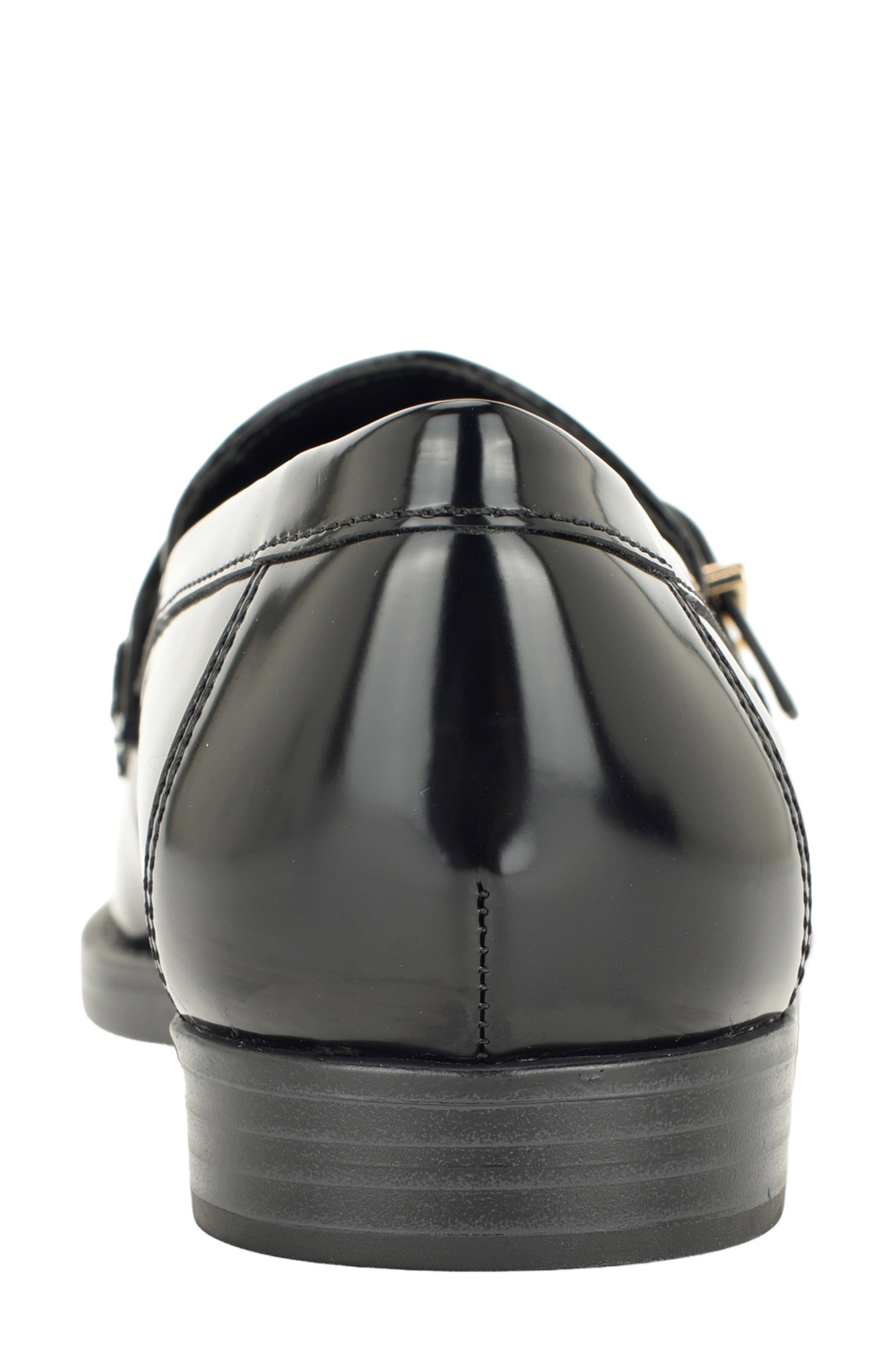 Maxline Faux Leather Loafer, Alternate, color, BLACK