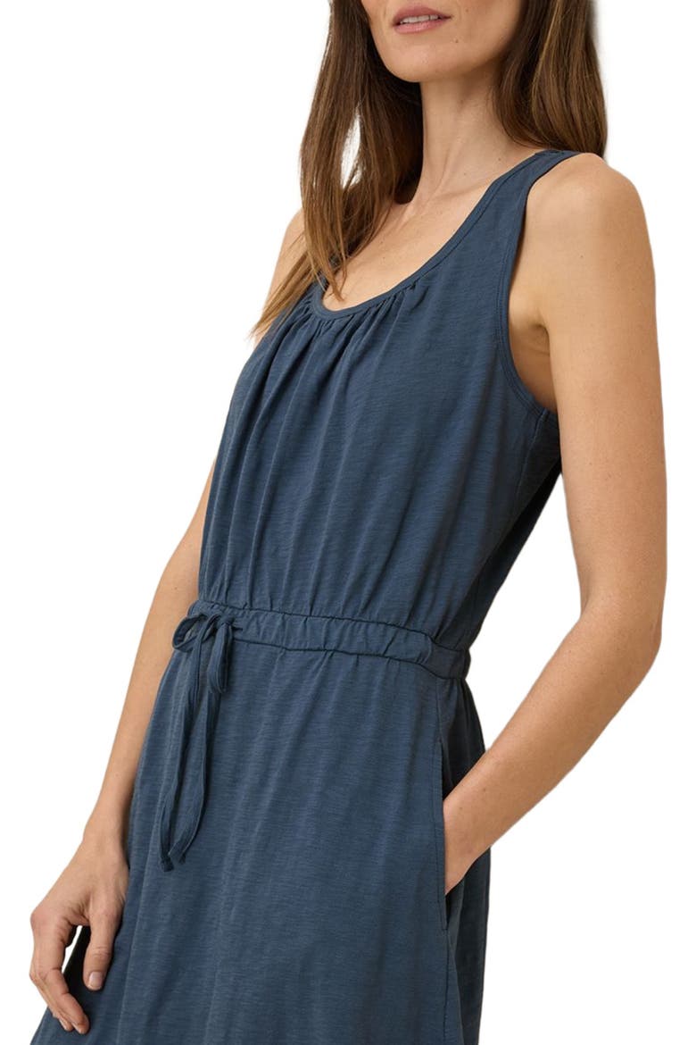 Organic Cotton Relaxed Slub Tank Maxi Dress, Alternate, color, French Navy