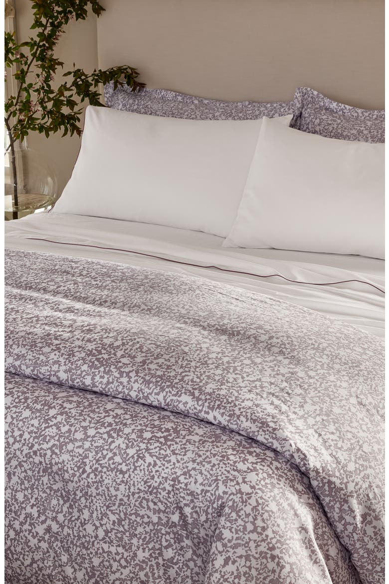 Signature Hemmed Garden Duvet & Shams Set, Alternate, color, PLUM