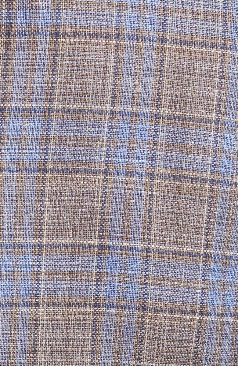 Jack Victor McAllen Soft Construction Wool Blend Sport Coat, Alternate, color, Brown