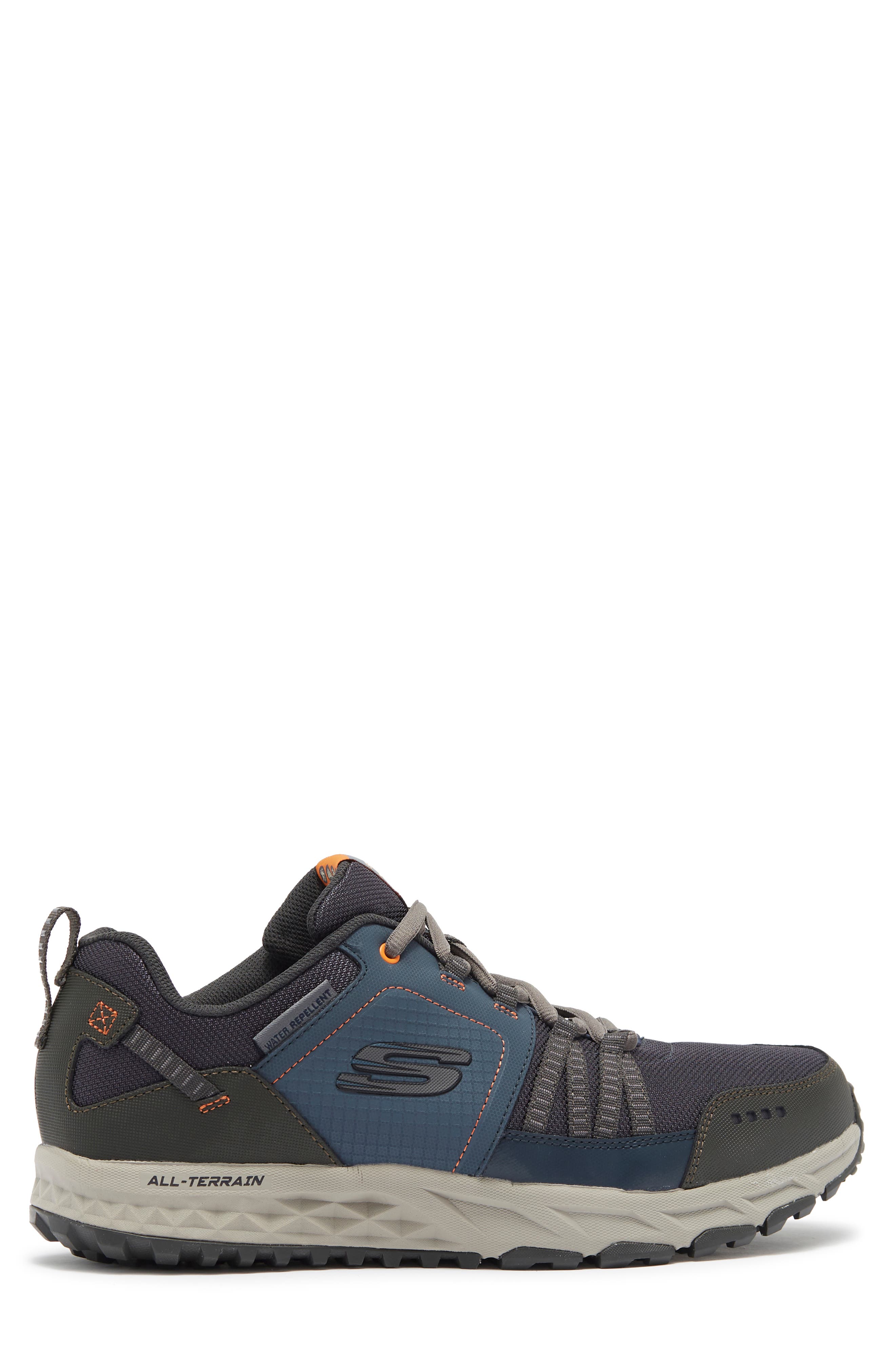 Escape Plan 2.0 Mueldor Leather Trail Shoes, Alternate, color, NAVY/ ORANGE