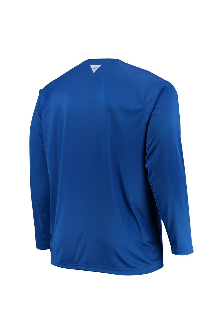 Men's Columbia Royal Kentucky Wildcats Big & Tall Terminal Tackle Raglan Omni-Shade Long Sleeve T-Shirt, Alternate, color, Royal