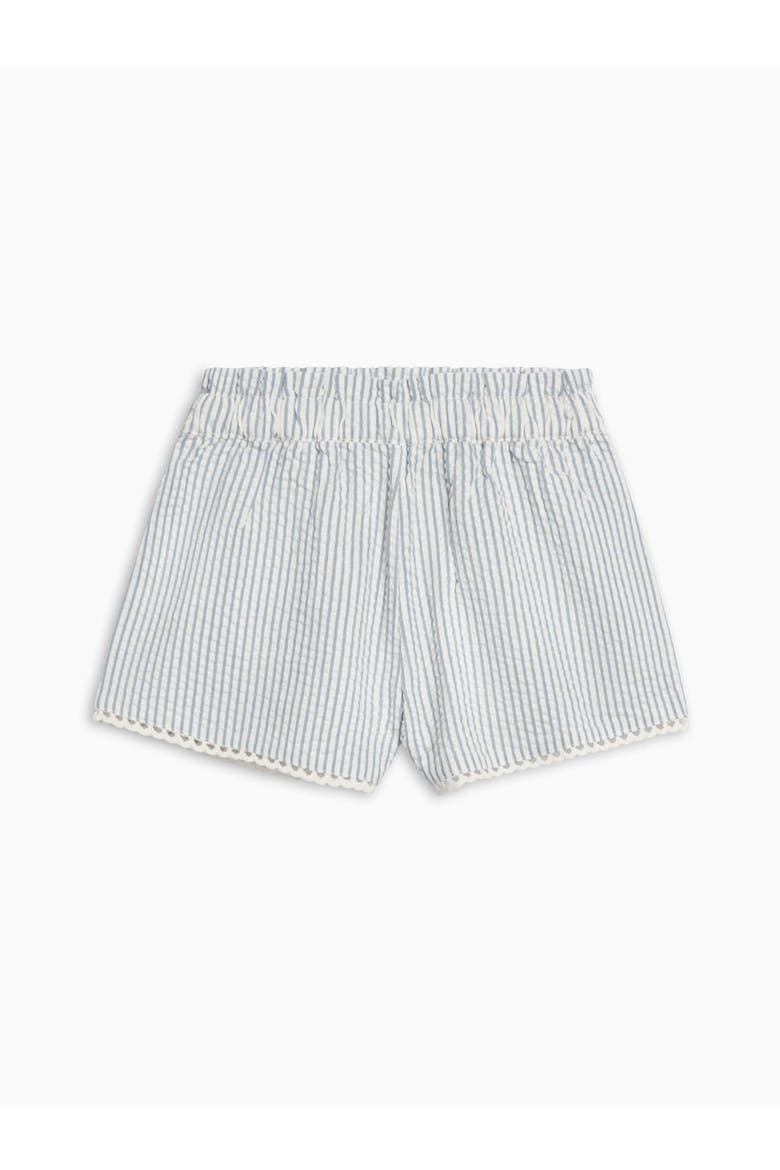 Organic Patty Scalloped Trim Short, Main, color, Shore Stripe/Sea