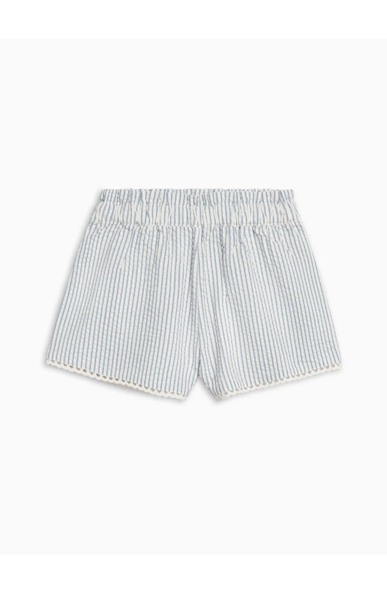 Colroed Organics Organic Patty Scalloped Trim Short, Main, color, Shore Stripe/Sea