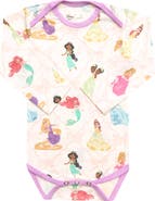 Copper Pearl Disney Princess Print Long Sleeve Bodysuit