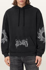AllSaints Helvette Graphic Hoodie