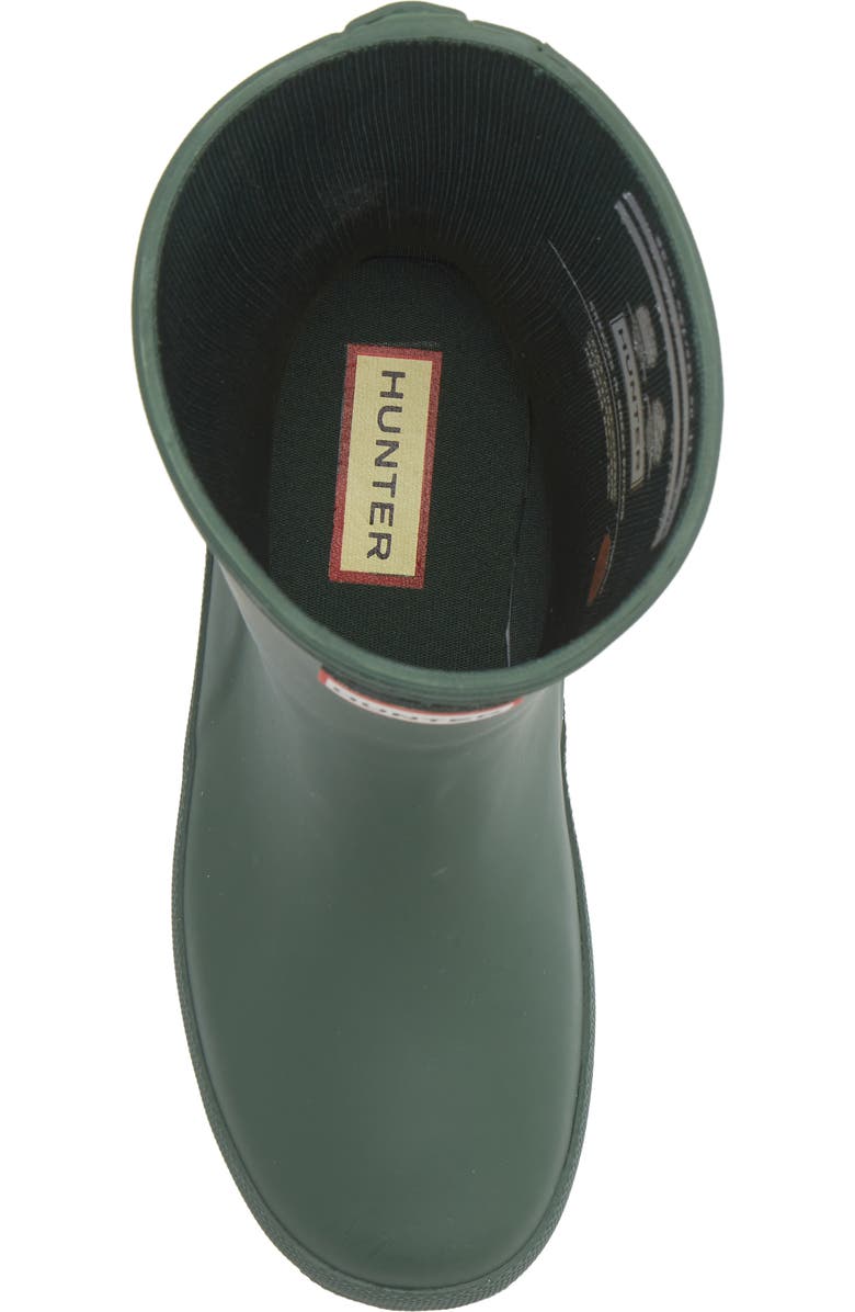 Hunter Kids' First Classic Rain Boot, Alternate, color, Hunter Green/Green