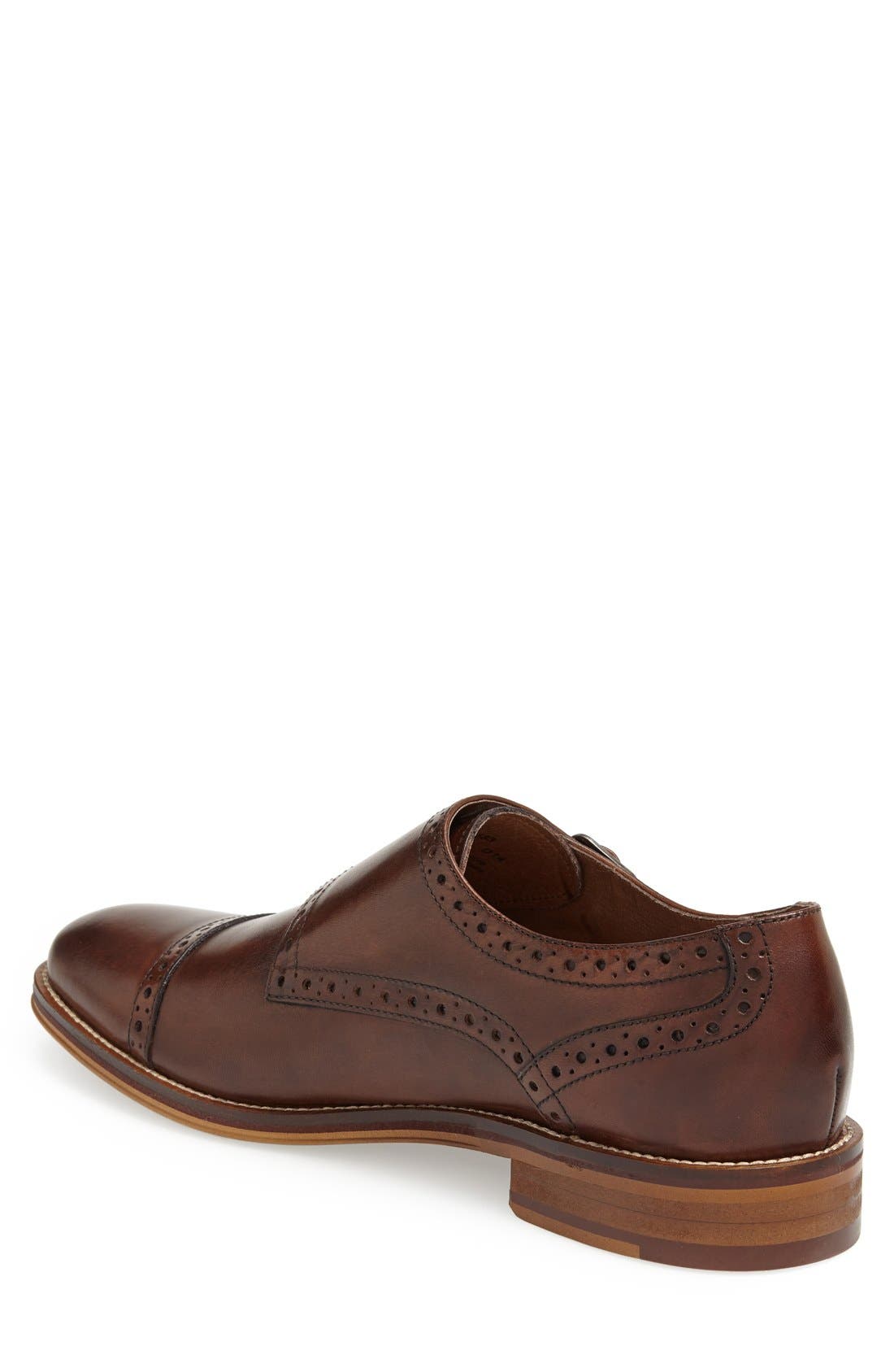 Johnston & Murphy Conard Double Monk Strap Slip-On, Alternate, color, 