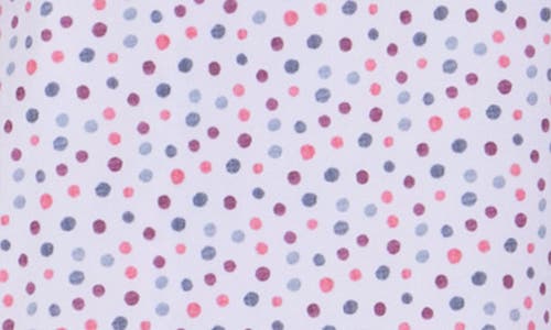 Construct Slim Fit Dot Stretch Button-up Shirt In Pink