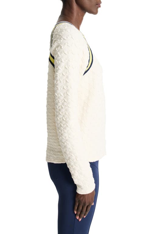NZ ACTIVE BY NIC+ZOE NZ ACTIVE BY NIC+ZOE TEXTURED TIPPED SWEATSHIRT 