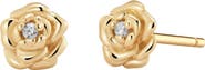 MADE BY MARY CZ Birth Flower Stud Earrings